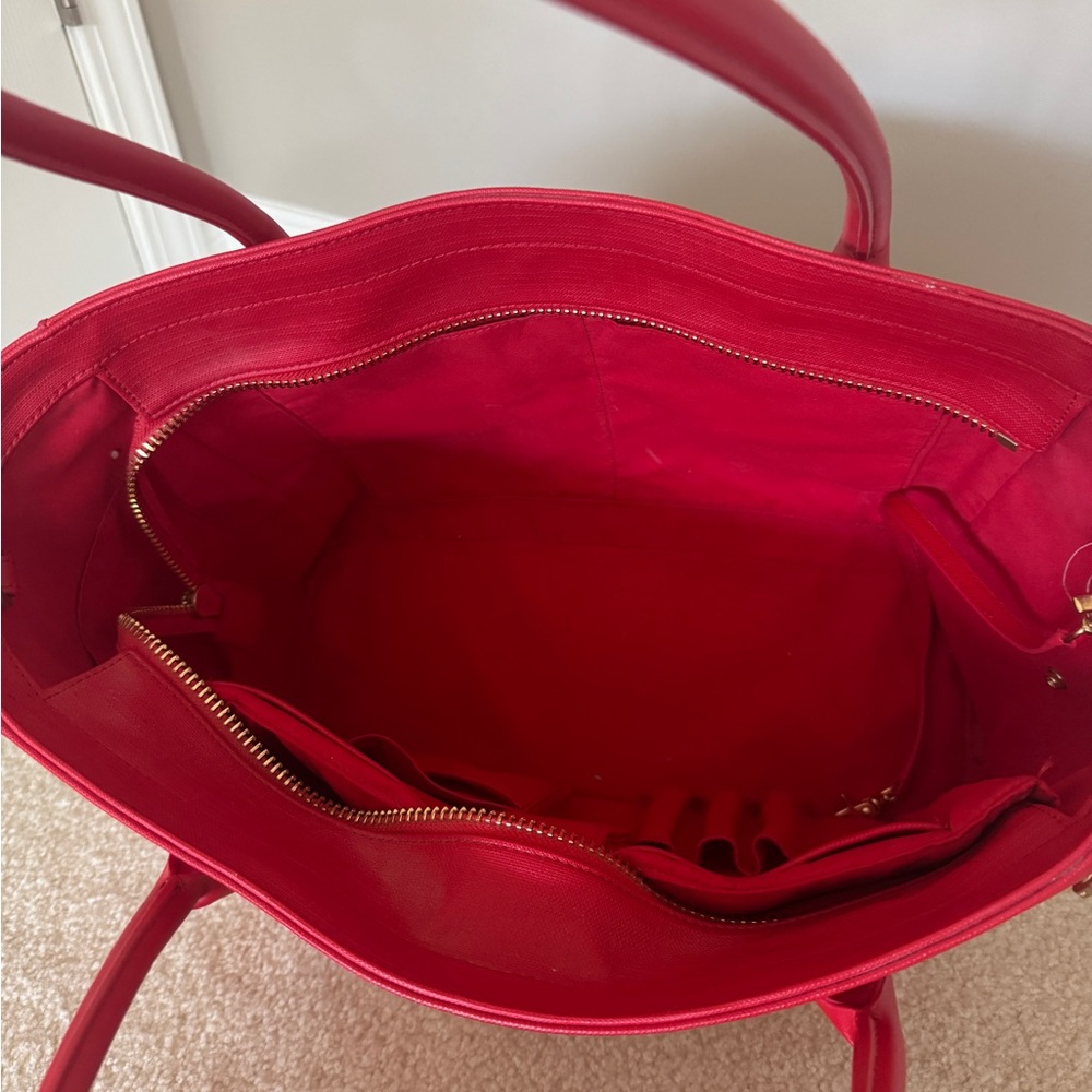 Dagne Dover Red Tote Bag - Picture 2 of 7